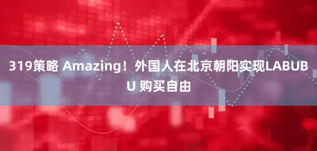 319策略 Amazing！外国人在北京朝阳实现LABUBU 购买自由